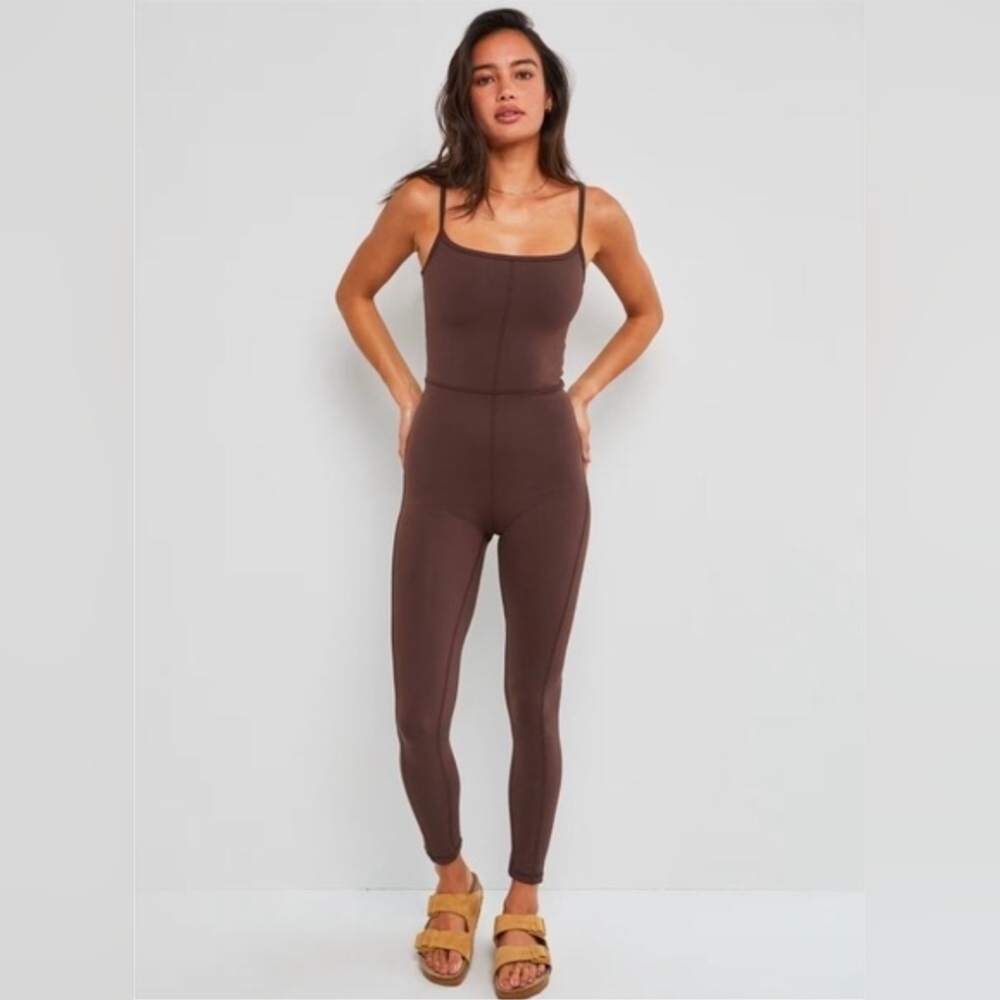 Wilfred Free Aritzia Divinity Jumpsuit Chocolate Brown Large